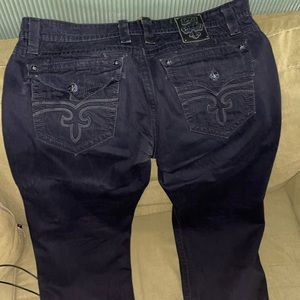 All black Rock Revival jeans